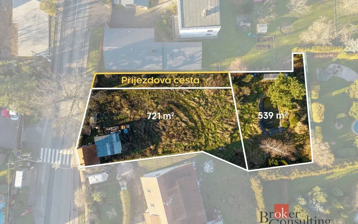 Prodej, pozemky/bydlení, 1402 m2, Pražská 465, Dolní Jirčany