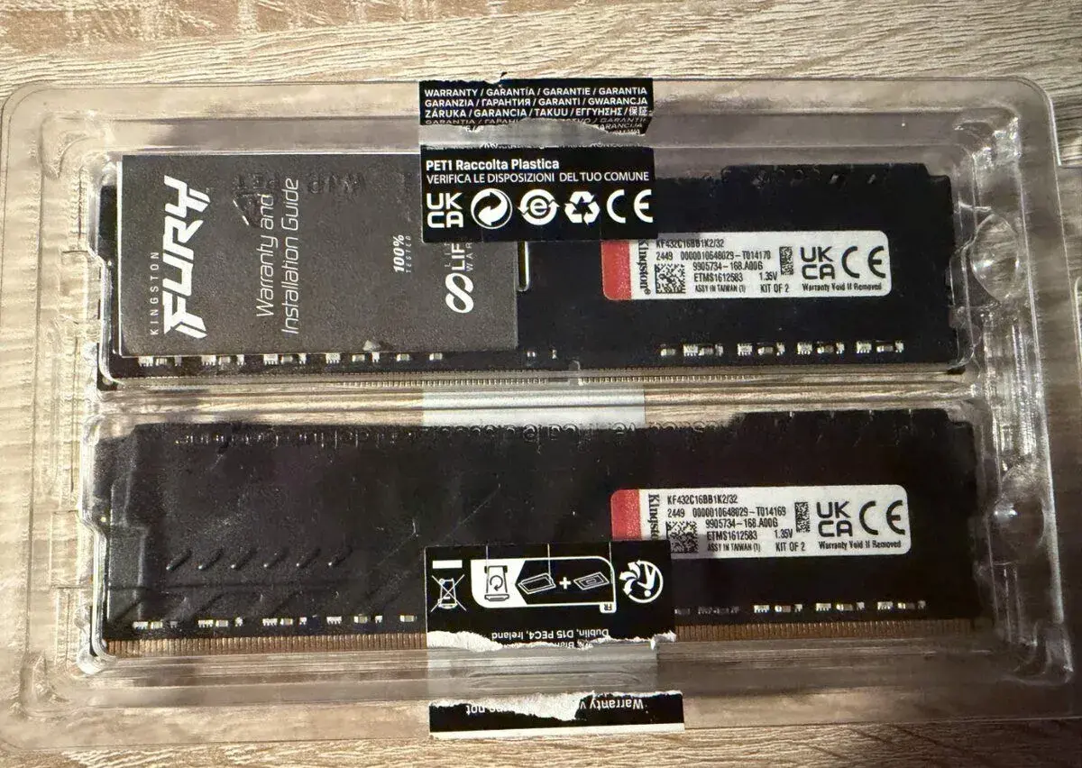 Kingston FURY 32GB KIT DDR4 3200MHz CL16 Beast Black 1Gx8