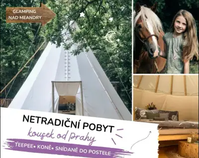 týpí Condor 7 m – 440 g/m², lining, tyče, přísluš.