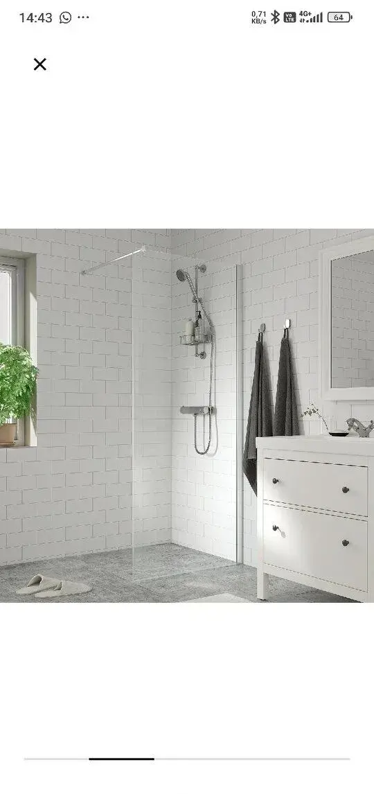 Sprchovací Zástěna , sprcha IKEA 84x199cm Nová