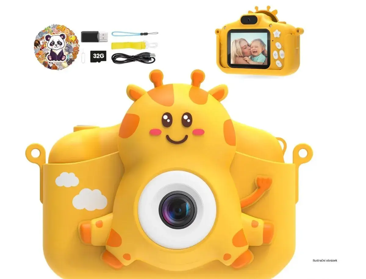 Detsky digitalni fotoaparat zirafa HD