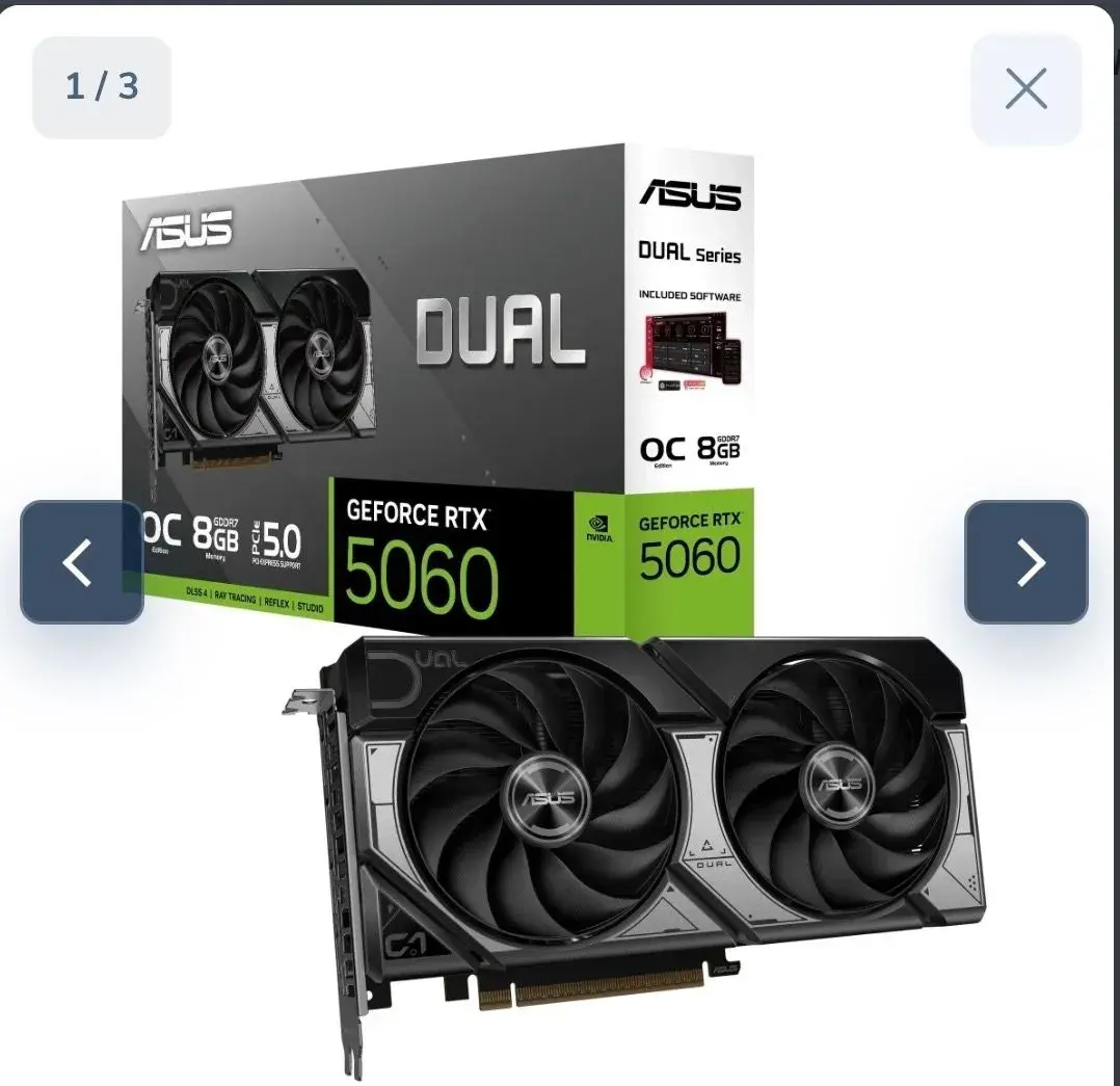 Grafická karta Asus Dual RTX 5060 8GB OC