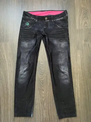 Dámské zateplené legíny / jeggings CRAZY IDEA – vel. M