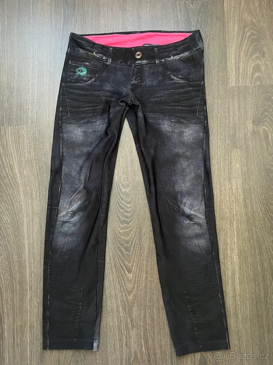 Dámské zateplené legíny / jeggings CRAZY IDEA – vel. M