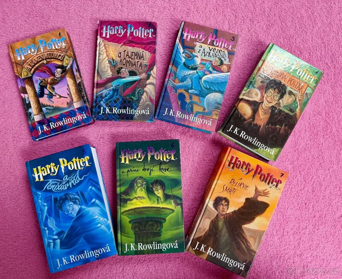 Kompletní sada Harry Potter 1.-7.dil (první vydání)