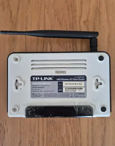 Wifi router TP-LINK TL-WR543G