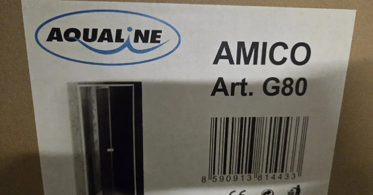 Aqualine Amico G80 jsou výklopné rámové sprchové dveře