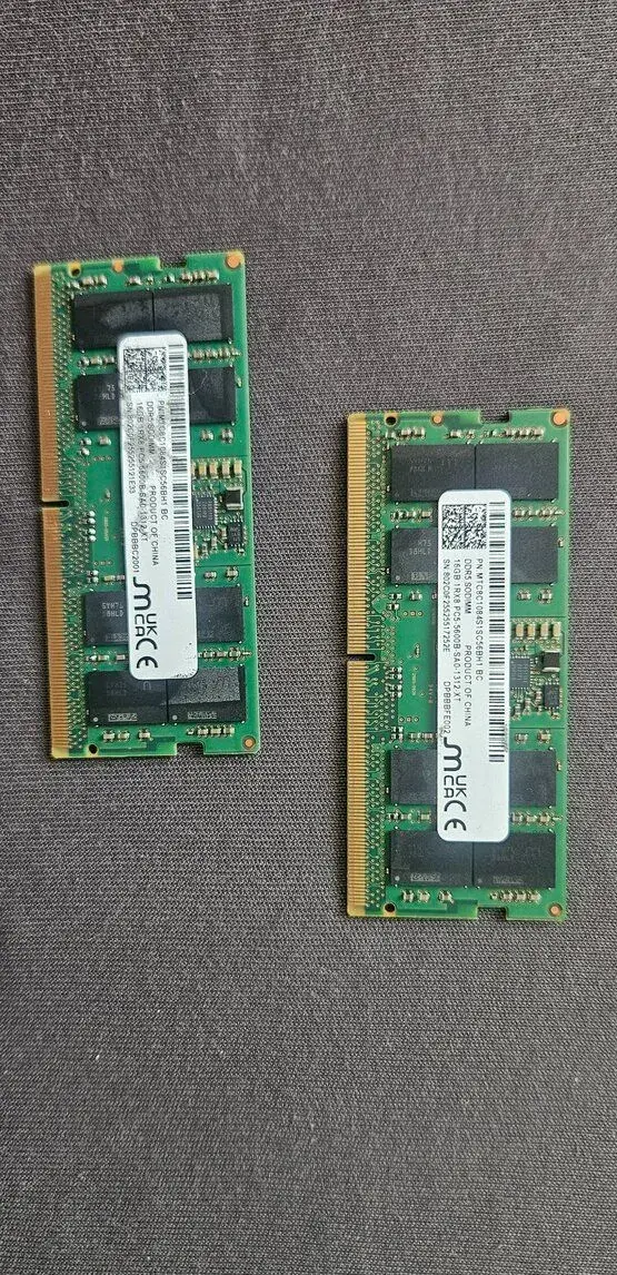 32GB DDR5 SoDimm RAM (2x16gb kit) do notebooku