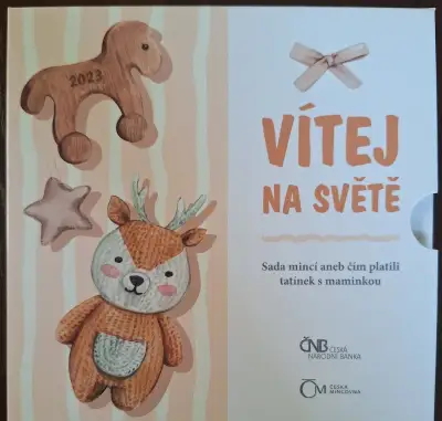 SADA OBĚŽNÝCH MINCÍ 2023 NAROZENÍ DÍTĚTE stand