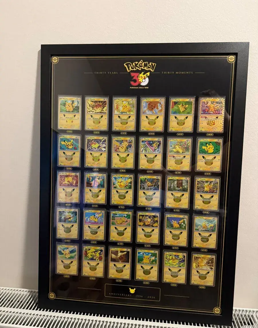 Prémiový Pikachu full set z 30.výročí Pokémon