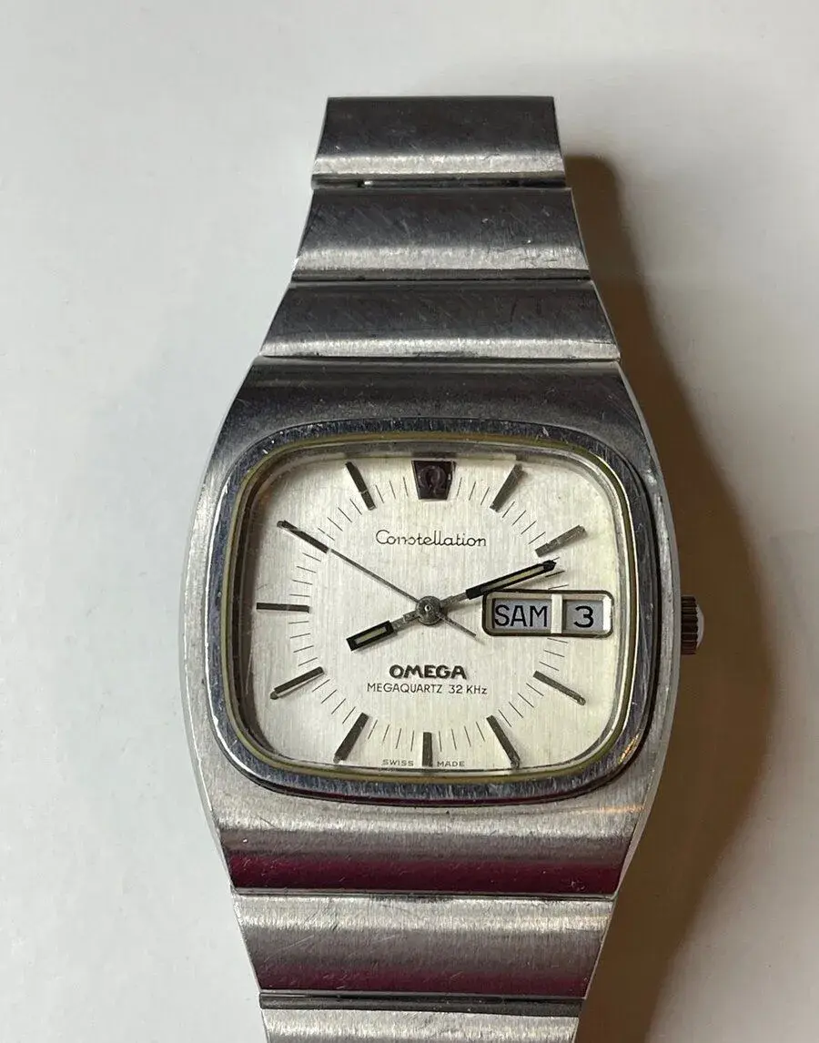 OMEGA Constellation Megaquartz 32 khz nerezová ocel