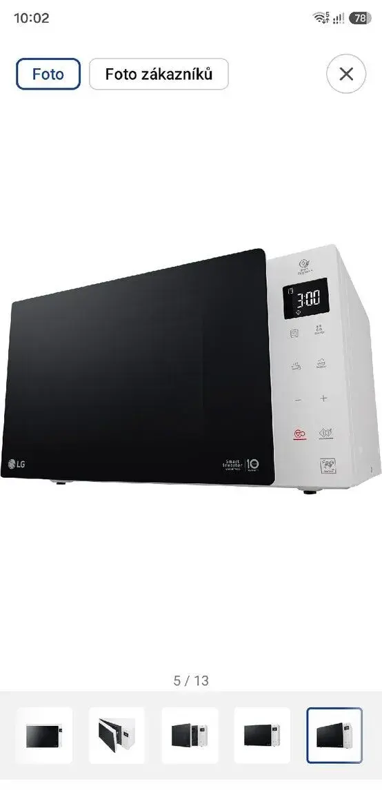 Mikrovlnná trouba LG MS23NECBW