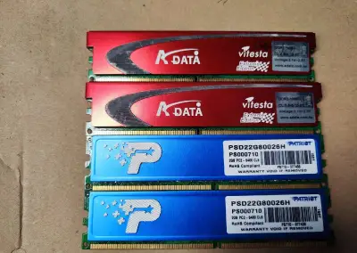 6GB DDR2 - 2x 1GB A-data a 2x 2GB Patriot