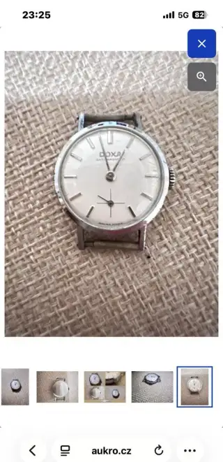 Vintage švýcarské hodinky DOXA – Antimagnetic, původní korun