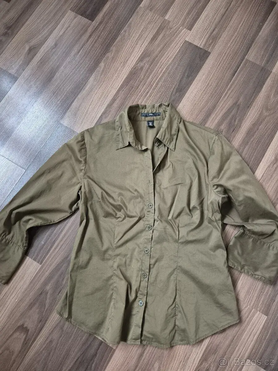 Dámská khaki košile H&M vel.40