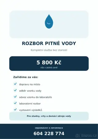 KOMPLETNÍ ROZBOR VODY