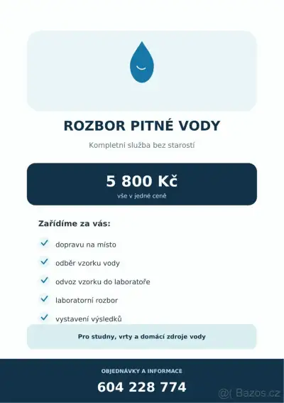 KOMPLETNÍ ROZBOR VODY