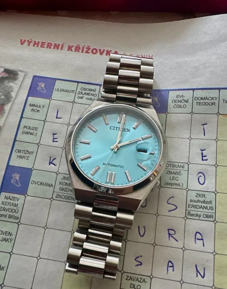 Citizen Tsuyosa Tiffany Blue– Full Set, Safír, Automat