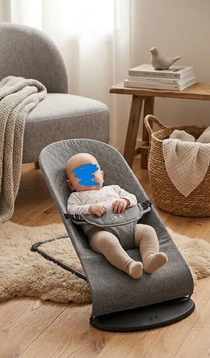 Kinderkraft Lehátko houpací Mimi Grey