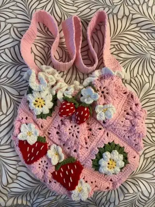 Handmade beauty háčková kabelka / taška přes rameno/ crochet