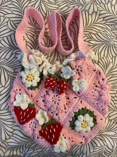 Handmade beauty háčková kabelka / taška přes rameno/ crochet