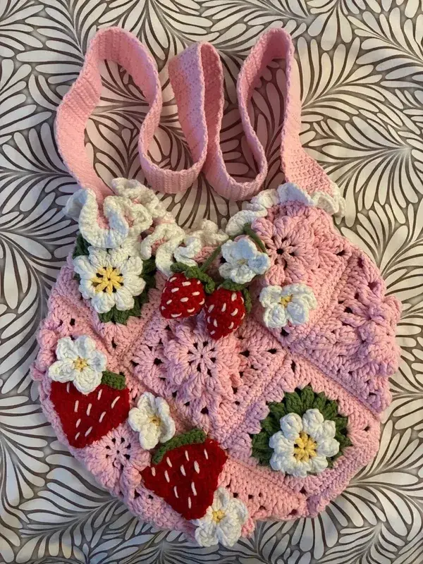 Handmade beauty háčková kabelka / taška přes rameno/ crochet