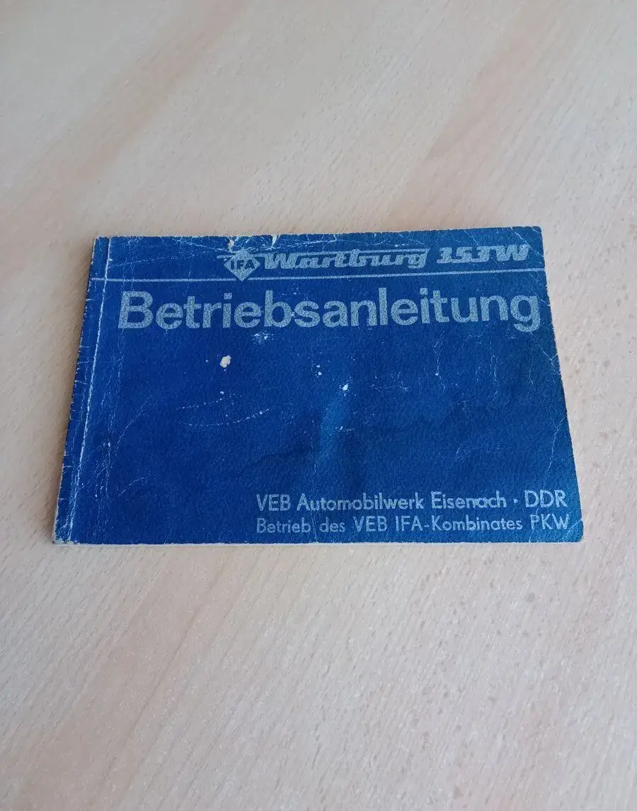 Návod k obsluze Wartburg 353W