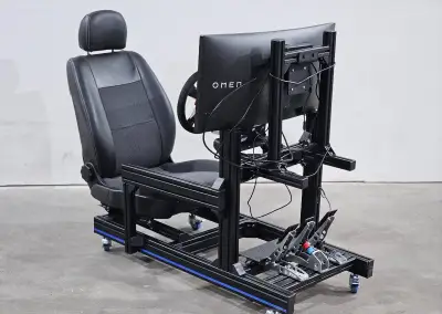 Závodní simulátor SimRig TREQ Fanatec 8Nm CSL DD monitor 34