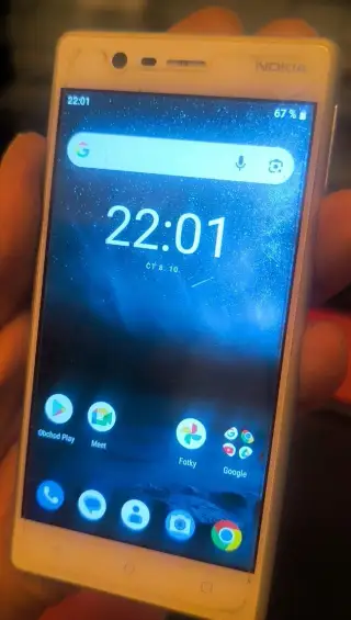Nokia 3 – téměř nová, původní ochranná fólie