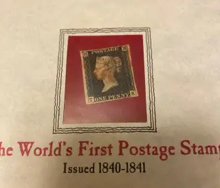 1.poštovní známka na světě PENNY BLACK