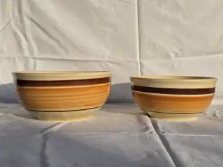 2× retro mísa VEB Torgau DDR – vel. 2 a 3, 60.–70. léta