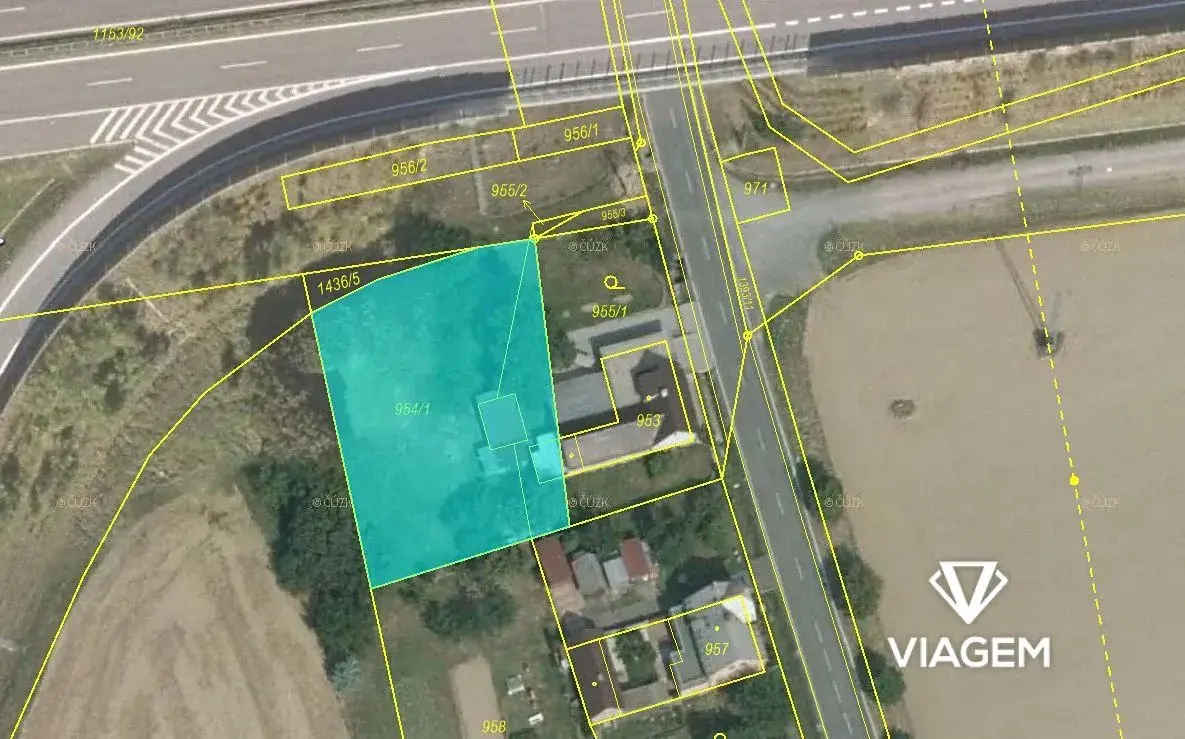 Zahrada 1 128 m², Podíl 75 % o výměře 846 m²