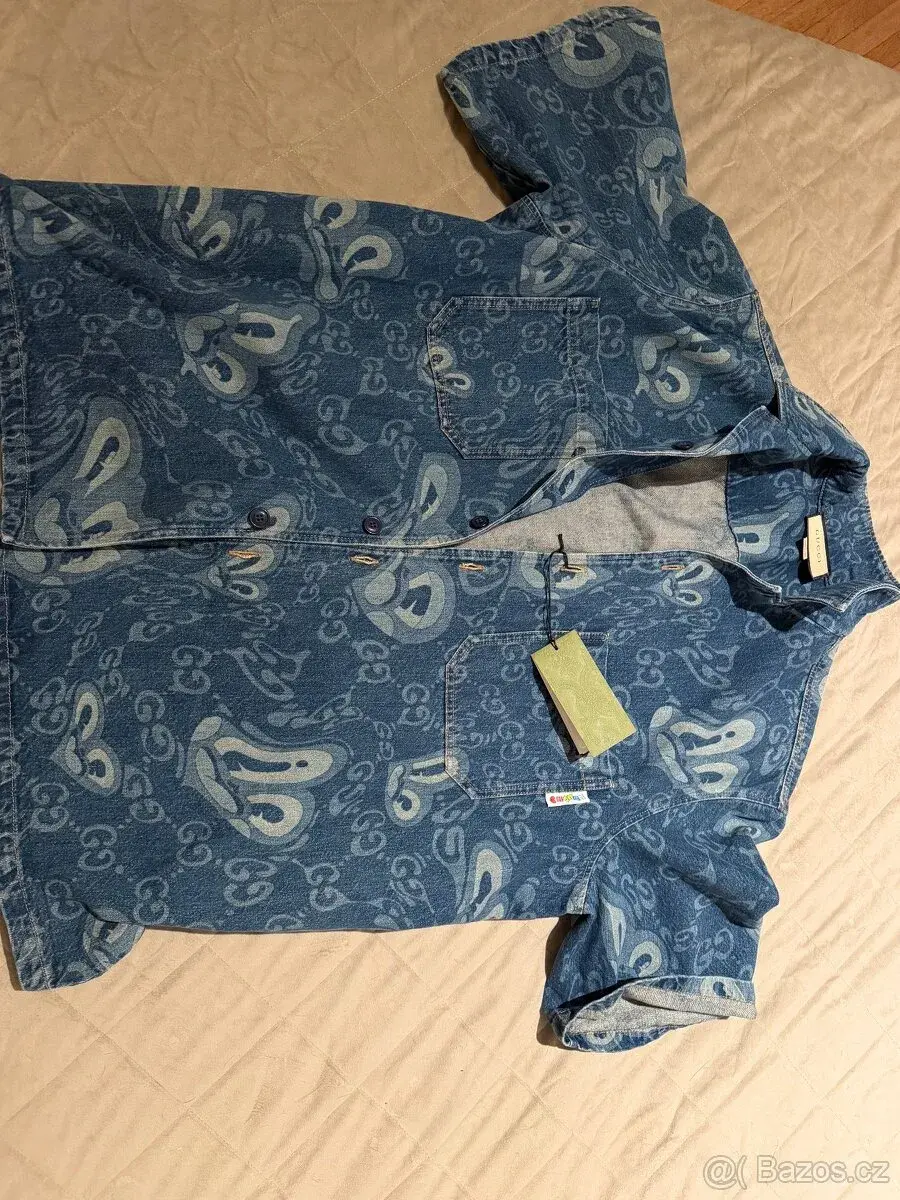 Nová Gucci košile GG Hearts, vel. XL