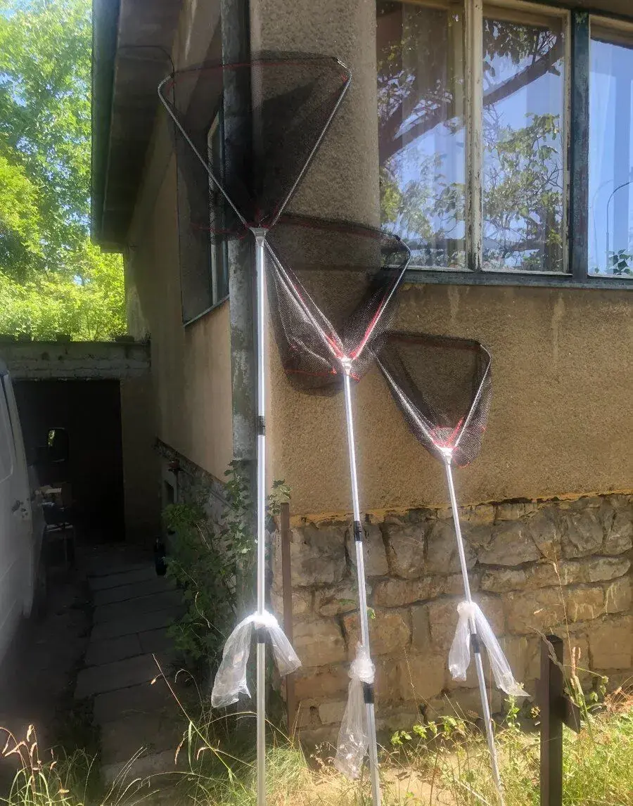 Kvalitní velký podběrák . Síť pogumovana