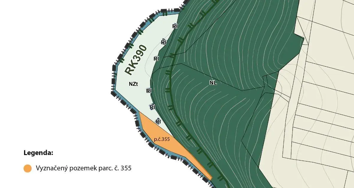 Prodej pozemku 3 510 m², Dub u Kondrace – údolí Blanice