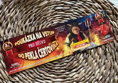 Dětská vstupenka do Pekla Čertovina