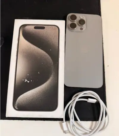 iPhone 15 Pro Max 256GB, 100% baterie