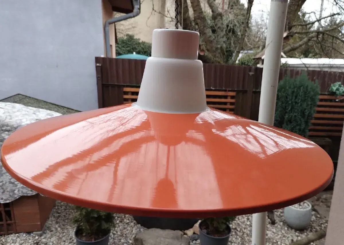 Oranžový retro stahovací lustr Brusel