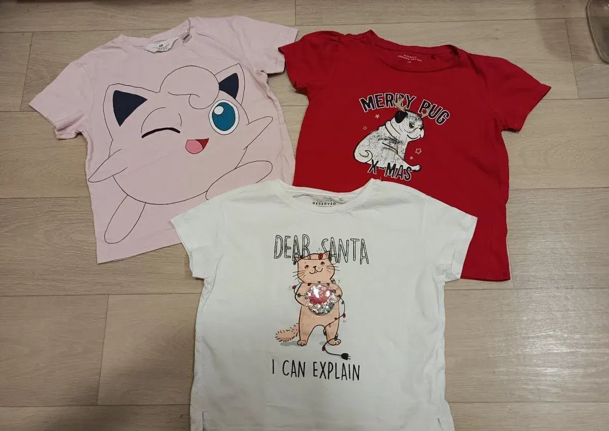 3ks dívčích triček