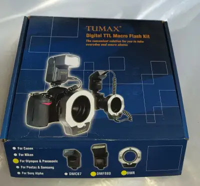 TTL blesk Tumax DMF880 s makro DMR pro Olympus Panasonic