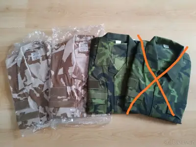 Vojenská maskáčová košile (zelený i hnědý potisk)