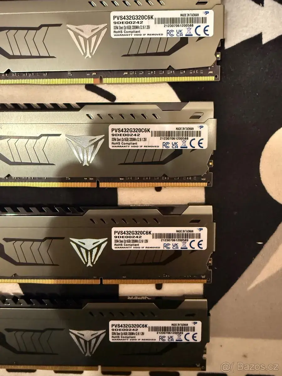 Patriot Viper Steel 32 GB / 64 GB DDR4 3200 MHz CL16