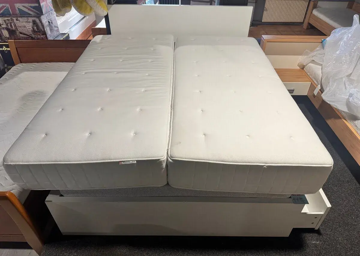 2x Párové vysoké matrace IKEA HYLLESTAD 90x200 V23