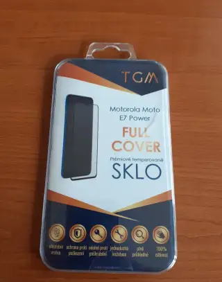 NOVÉ sklo TGM Full Cover na Motorola Moto E7 Power, černá