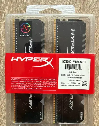 HyperX 16GB KIT DDR4 3600MHz CL17 FURY