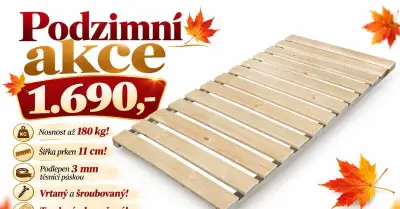 Extra kvalitní postelový dřevěný rošt