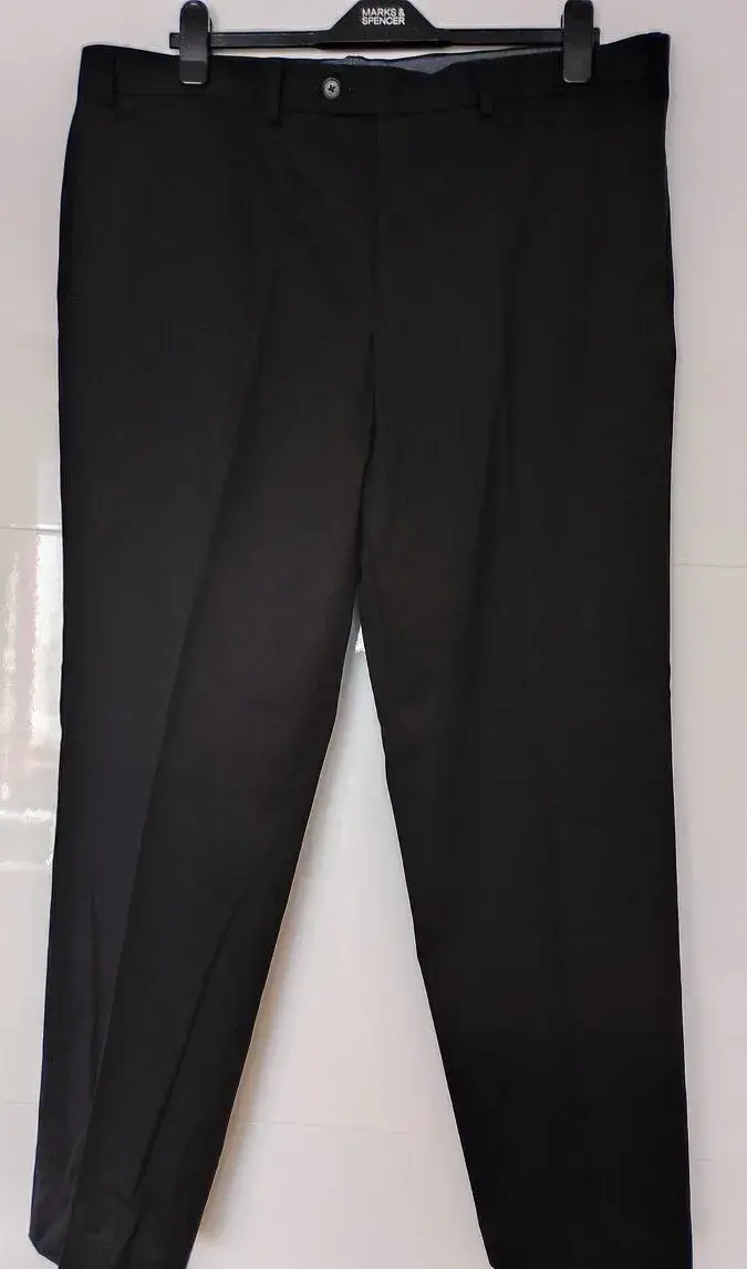 Černé pánské kalhoty M&S collection vel. 40 in