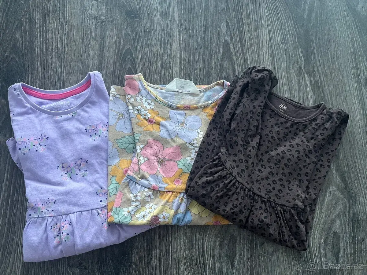 3x šaty h&m a m&s vel 104/110