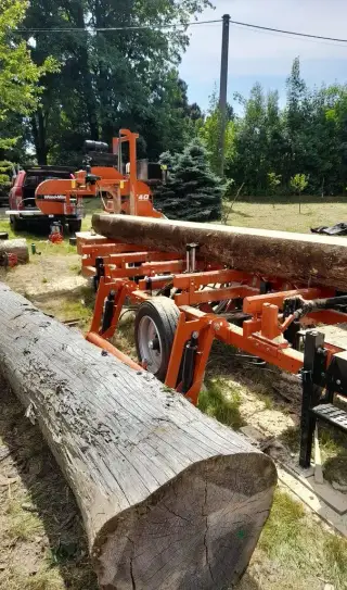 Mobilní katr/ mobilní pila- Mobilní pořez kulatiny