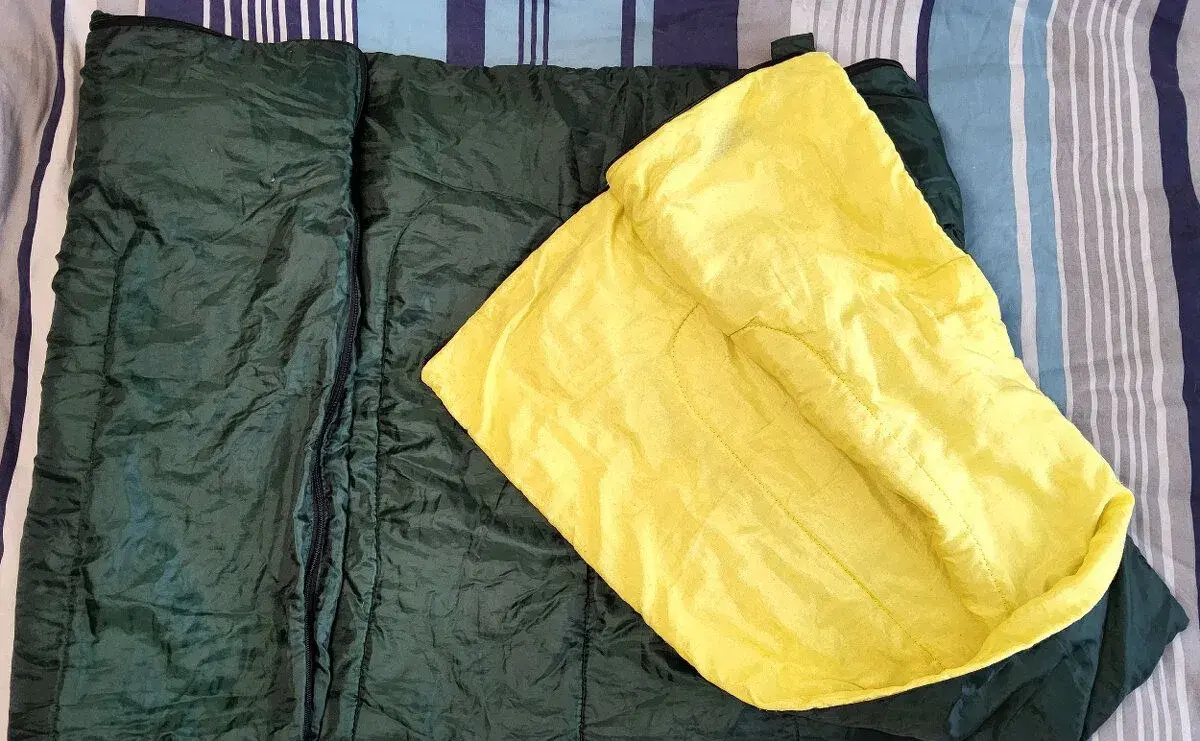 Spaci pytel zeleno-zluty 190x75cm